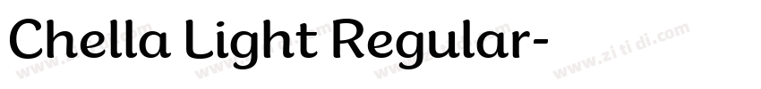 Chella Light Regular字体转换